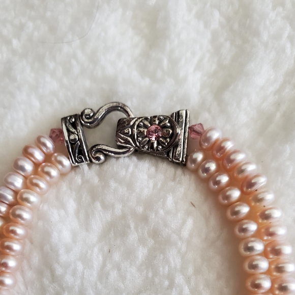 Hand Craftd Pink Freshwater Pearl Necklace - Picture 5 of 5